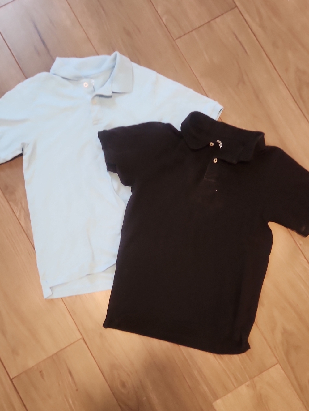 Kids Polo Shirt Bundle - Light Blue and Black - Size XL